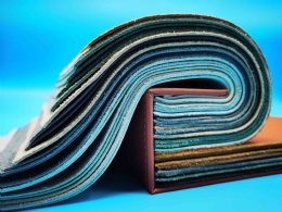 Recycled leather for furniture