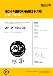 High performanced Textile certification