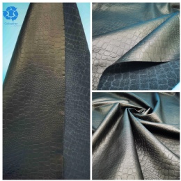 Embossed Recycled leather for garments